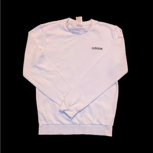 White Adidas crewneck.